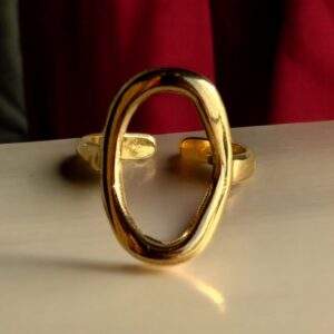Whole Ring gold - Edelstahl, verstellbar