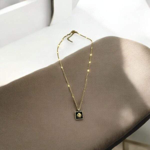 Tropic Statement Halskette - gold, Edelstahl