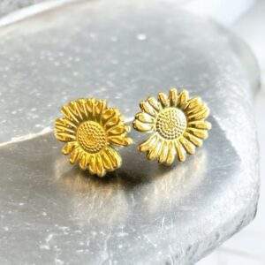 Sunbeam Ohrringe - gold, Edelstahl