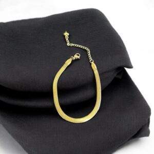 Snakely Armband - gold, Edelstahl