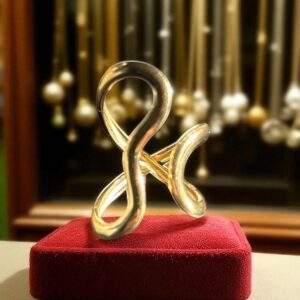 Grace Loop Ring gold - Größenverstellbar, Edelstahl, Wasserfest
