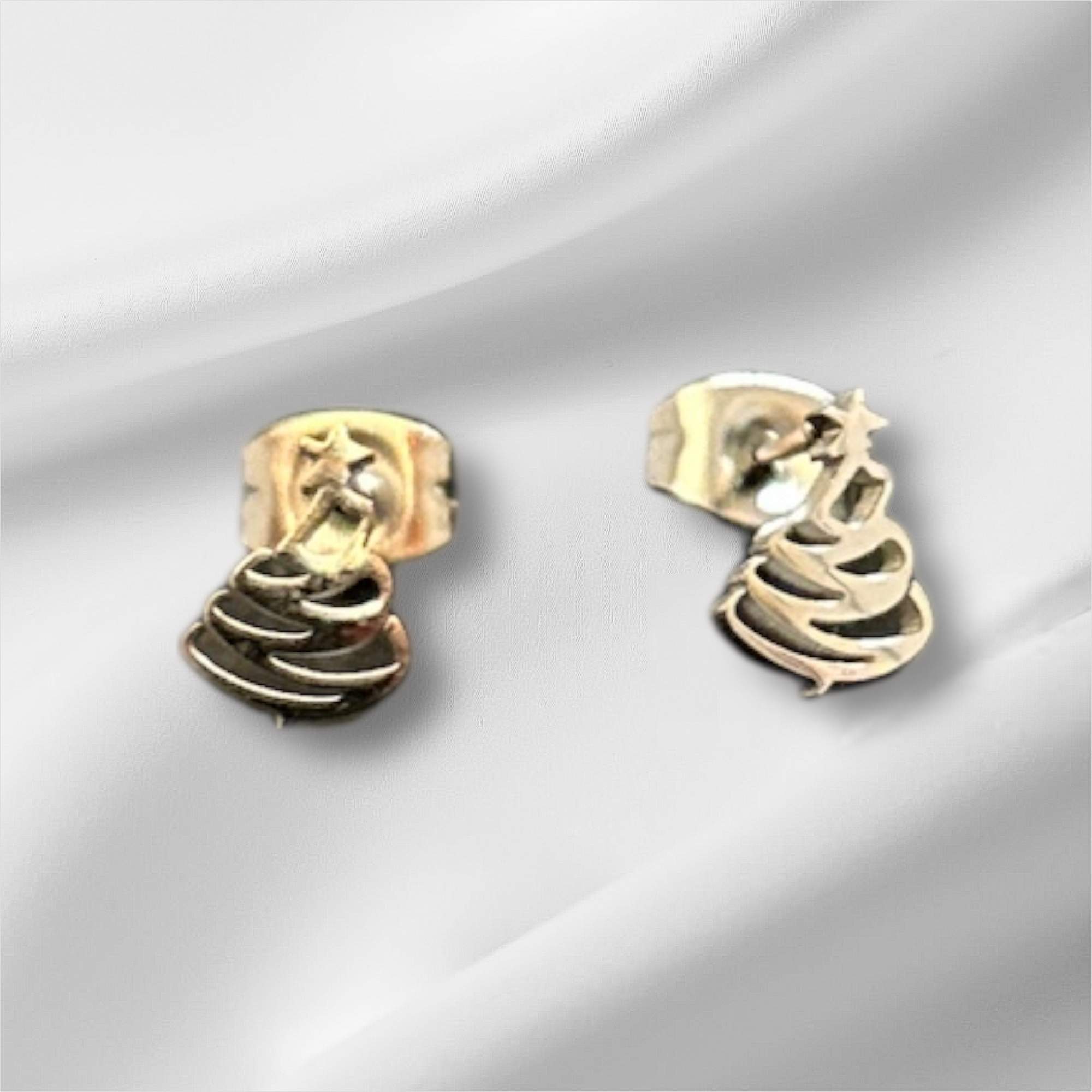 Christmas Tree Ohrstecker silber - Edelstahl, Wasserfest