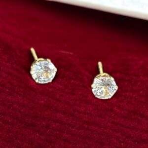 shiny Diamond Ohrstecker - gold, Edelstahl
