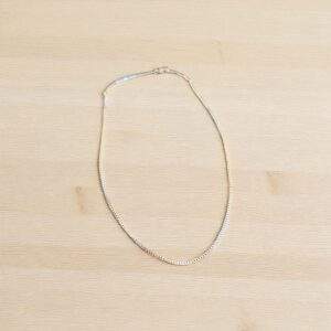 Small Line Halskette - silber, Edelstahl