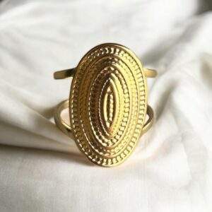 Desert Gold,  Ring gold - Edelstahl, verstellbar