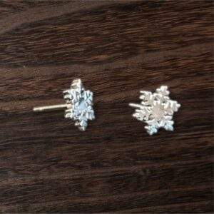 Silver Snowflake Ohrstecker silber - Edelstahl, Wasserfest