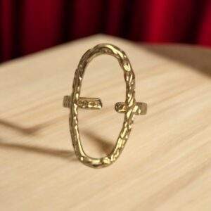 Sleek Orbit Ring gold - Edelstahl, verstellbar