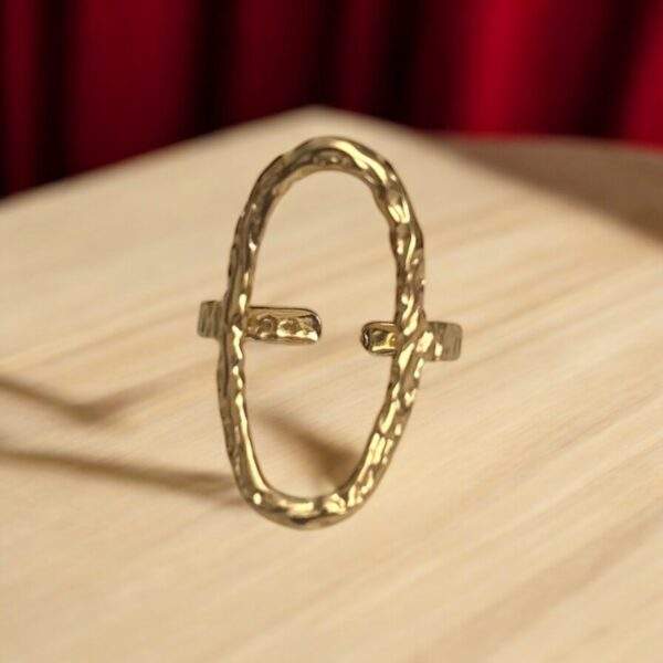 Sleek Orbit Ring gold - Edelstahl, verstellbar