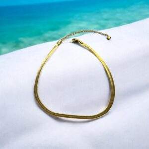 Luna Line Choker - gold, Edelstahl