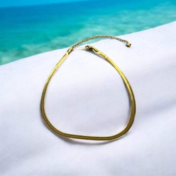 Luna Line Choker - gold, Edelstahl