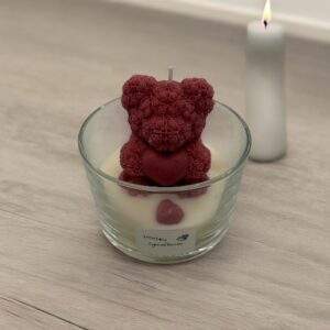 gezuckerte Beeren Duft - Bär mit Herz Kerze