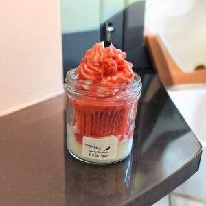 Süße Mandarine & Chili Pfeffer Duft - Cupcake Kerze
