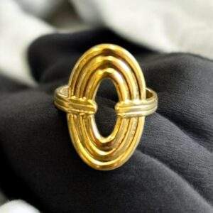 Urban Spiral Ring gold - Edelstahl, verstellbar