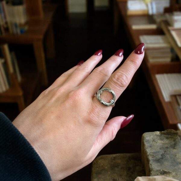 Bold Bond Ring silber - Edelstahl, verstellbar - Image 2