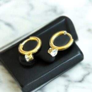 Shiny hoops - gold, Edelstahl