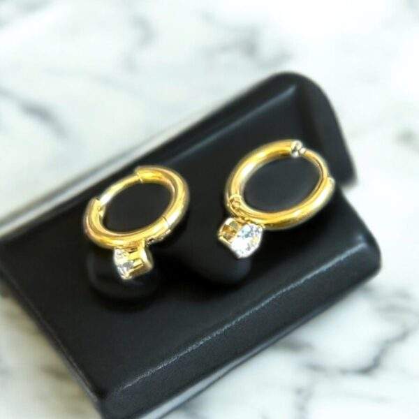 Shiny hoops - gold, Edelstahl