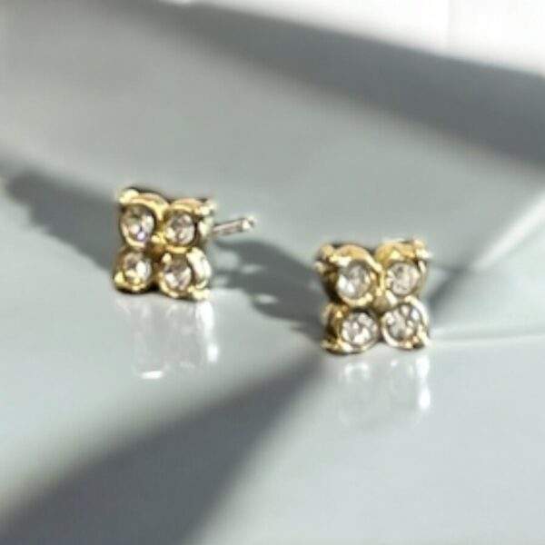 Mini Glam Ohrstecker  - gold, Edelstahl