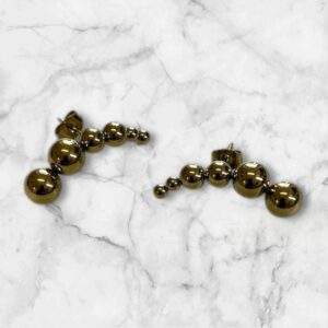 Solar Beads Ohrringe gold - Edelstahl, Wasserfest