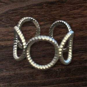 Circle Ring silber - Edelstahl, Wasserfest, Größenverstellbar