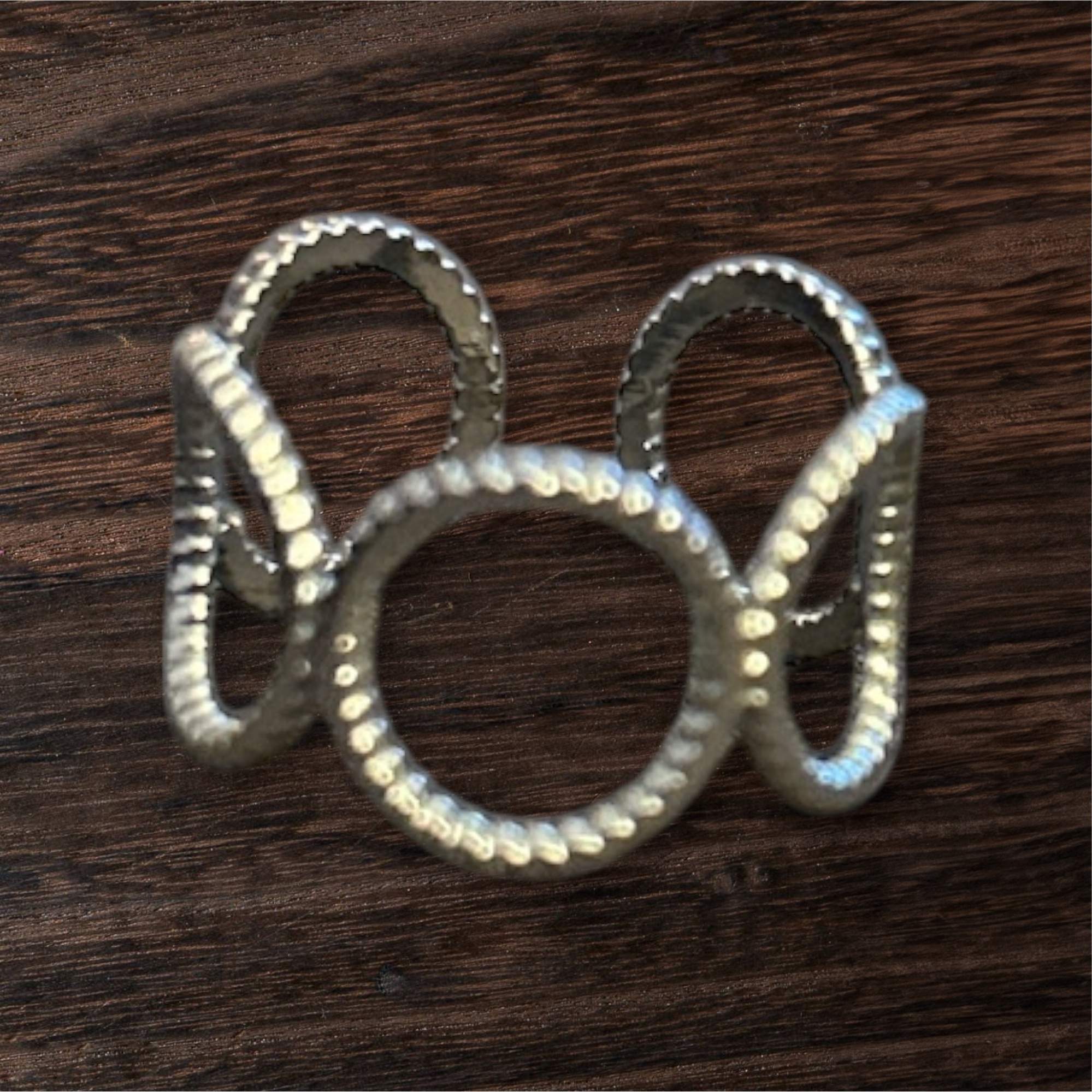 Circle Ring silber - Edelstahl, Wasserfest, Größenverstellbar