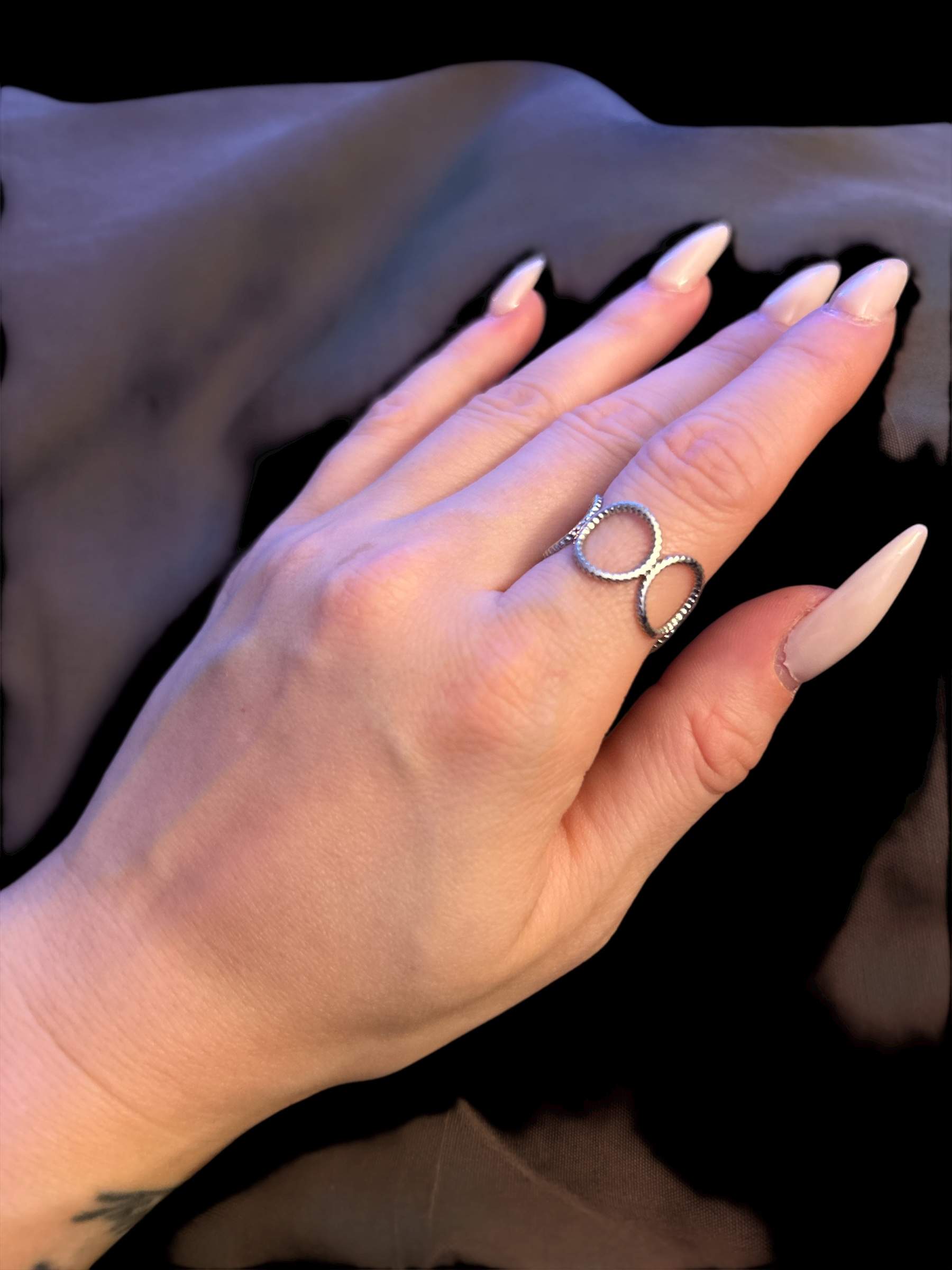 Circle Ring silber - Edelstahl, Wasserfest, Größenverstellbar - Image 2