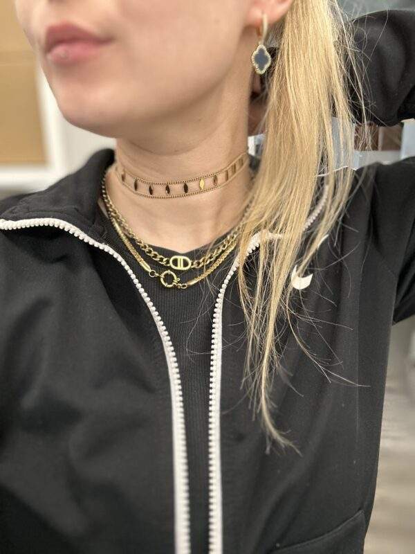 Aura Charm Choker - gold, Edelstahl - Image 2
