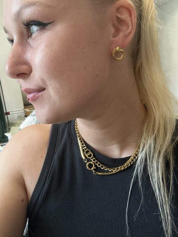 Twist Chic Ohrringe - gold, Edelstahl - Image 2