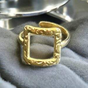 Gilded Edge Ring gold - Edelstahl, verstellbar