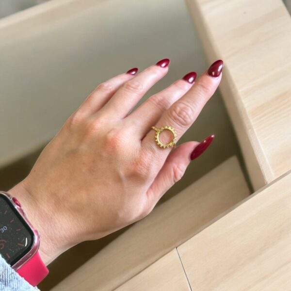 Solar Dream Ring gold - Edelstahl, verstellbar - Image 2