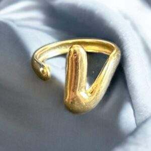 Golden Motion Ring gold - Edelstahl, verstellbar