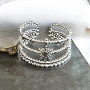 Stardust Layers Ring silber - Edelstahl, verstellbar