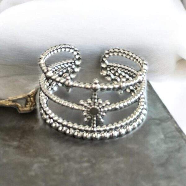 Stardust Layers Ring silber - Edelstahl, verstellbar