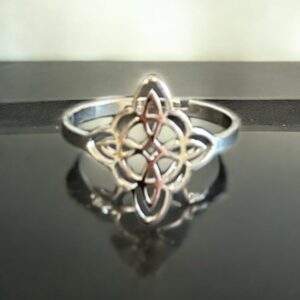 Celtic Soul Ring silber - Edelstahl, verstellbar