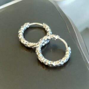 Silver Edge Creoles - silber, Edelstahl