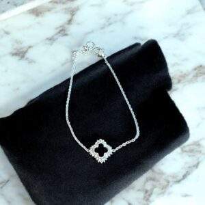 Flower Whisper Armband - silber, Edelstahl