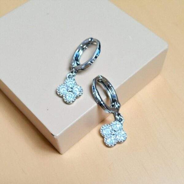 small sparkly Clove Ohrringe - silber, Edelstahl