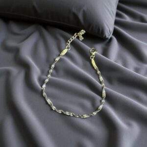 Silk Rope Armband - gold, Edelstahl