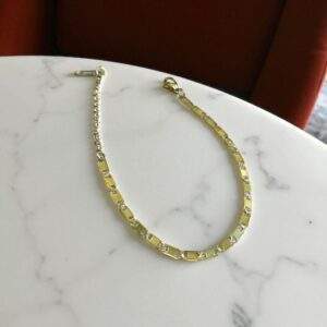 Royal Links Armband - gold, Edelstahl