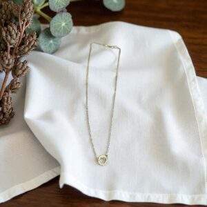 Crystal Drop Halskette - gold, Edelstahl