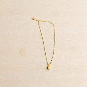 Small Teardrop Halskette - gold, Edelstahl