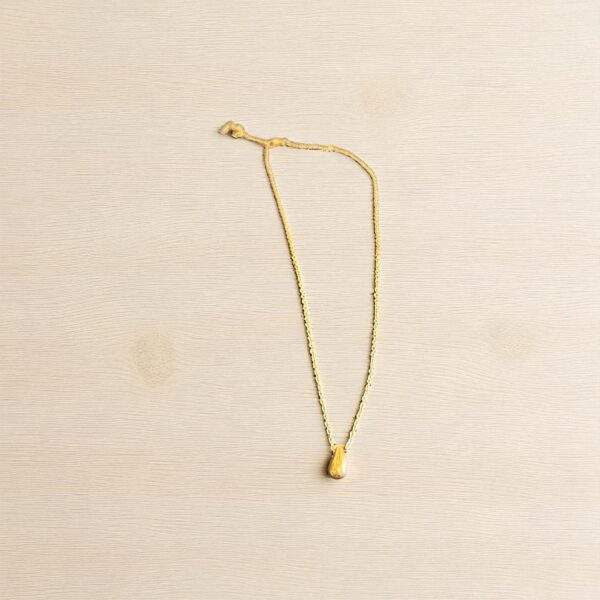 Small Teardrop Halskette - gold, Edelstahl