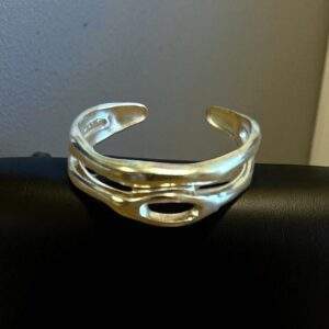Open Flow Ring gold - Edelstahl, verstellbar