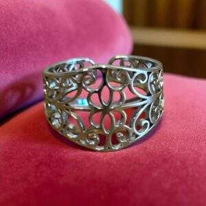 Ornament Dream Ring silber - Edelstahl, verstellbar