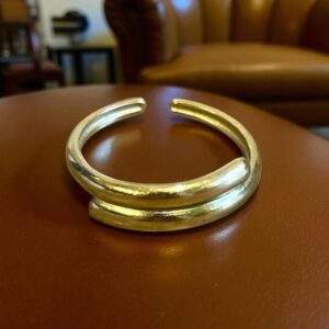 Twin Line Ring gold - Edelstahl, verstellbar