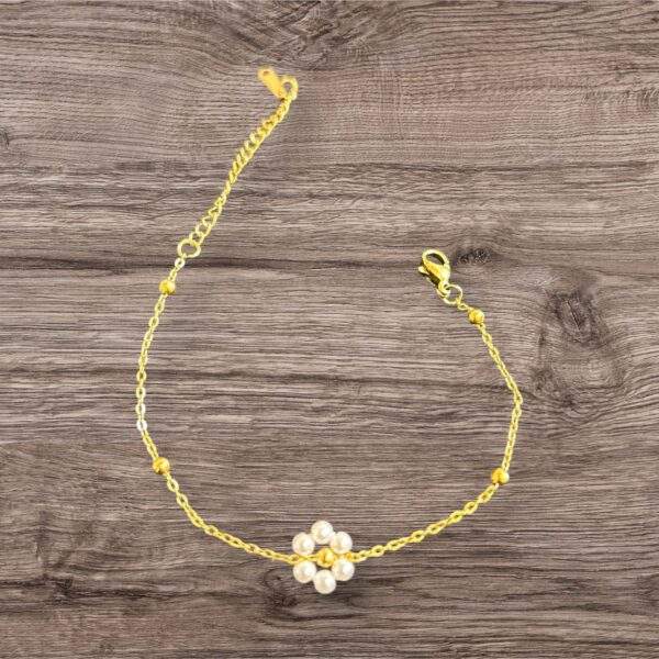 Golden Daisy Armband gold - Edelstahl, Wasserfest