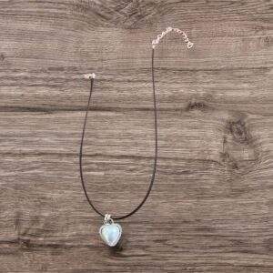 Moonlight Heart Choker silber
