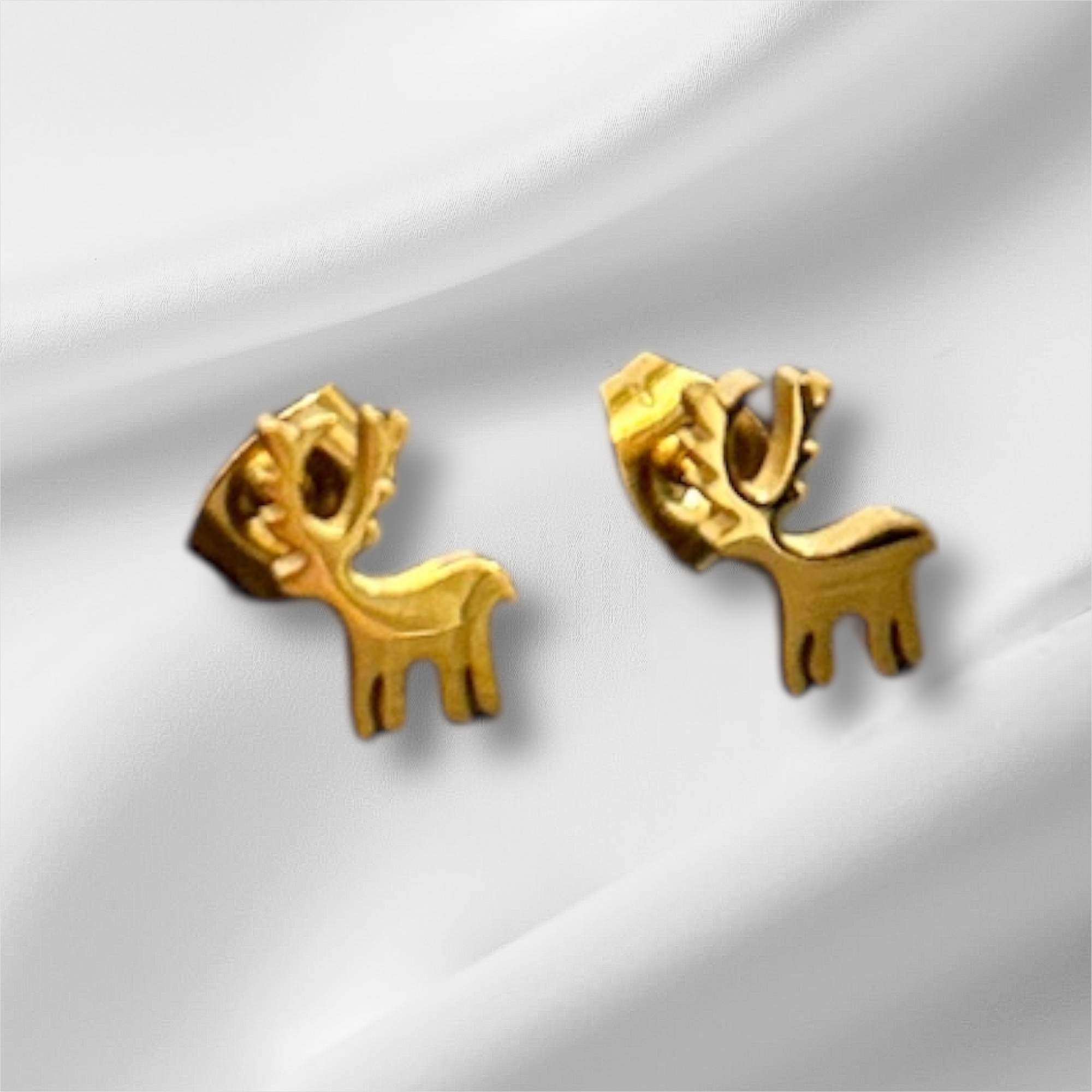 Rudolph Ohrstecker gold - Edelstahl, Wasserfest