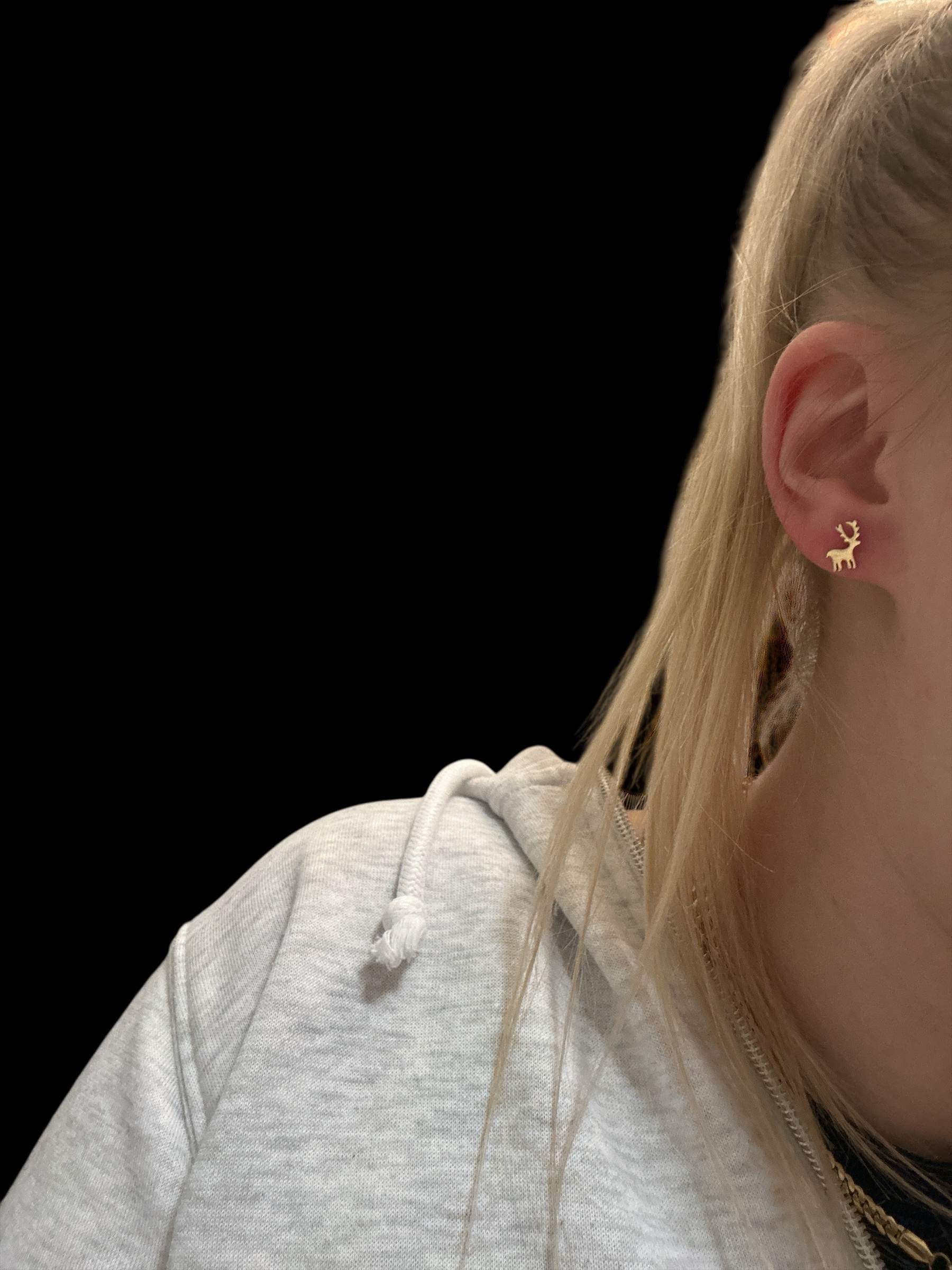 Rudolph Ohrstecker silber - Edelstahl, Wasserfest - Image 2