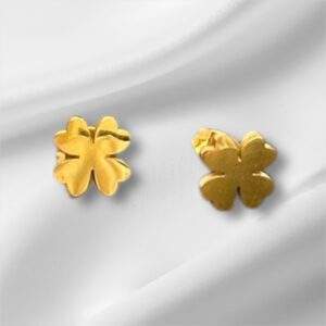 Golden Luck Ohrstecker gold - Edelstahl, Wasserfest