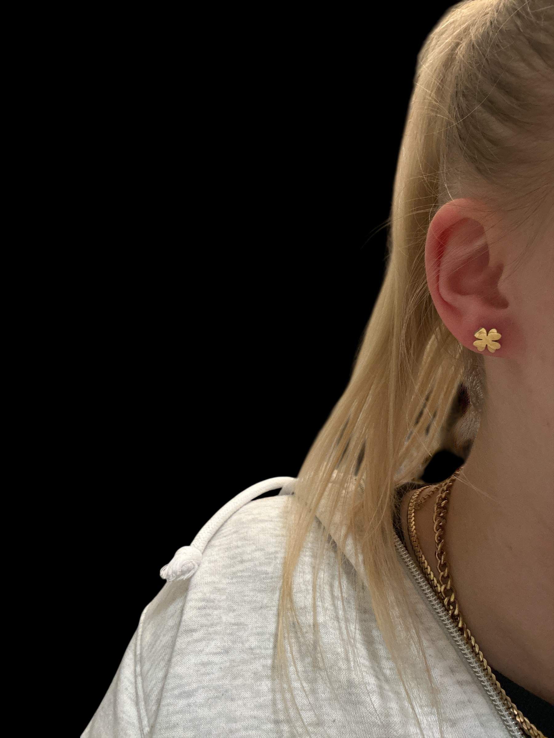 Golden Luck Ohrstecker gold - Edelstahl, Wasserfest - Image 2